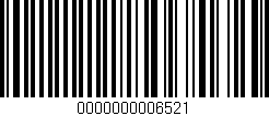 Código de barras (EAN, GTIN, SKU, ISBN): '0000000006521'