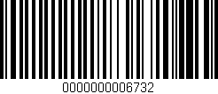 Código de barras (EAN, GTIN, SKU, ISBN): '0000000006732'
