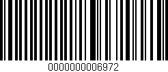 Código de barras (EAN, GTIN, SKU, ISBN): '0000000006972'