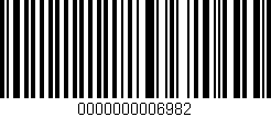 Código de barras (EAN, GTIN, SKU, ISBN): '0000000006982'