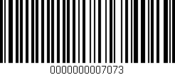 Código de barras (EAN, GTIN, SKU, ISBN): '0000000007073'
