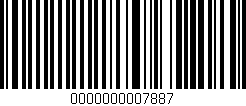 Código de barras (EAN, GTIN, SKU, ISBN): '0000000007887'