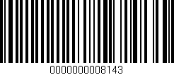 Código de barras (EAN, GTIN, SKU, ISBN): '0000000008143'
