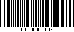 Código de barras (EAN, GTIN, SKU, ISBN): '0000000008907'