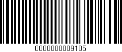 Código de barras (EAN, GTIN, SKU, ISBN): '0000000009105'