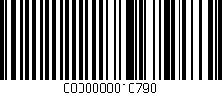 Código de barras (EAN, GTIN, SKU, ISBN): '0000000010790'