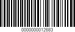 Código de barras (EAN, GTIN, SKU, ISBN): '0000000012683'