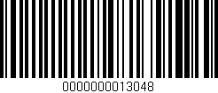 Código de barras (EAN, GTIN, SKU, ISBN): '0000000013048'