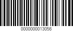 Código de barras (EAN, GTIN, SKU, ISBN): '0000000013056'