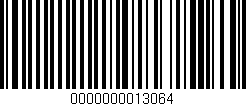 Código de barras (EAN, GTIN, SKU, ISBN): '0000000013064'