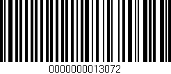 Código de barras (EAN, GTIN, SKU, ISBN): '0000000013072'