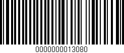 Código de barras (EAN, GTIN, SKU, ISBN): '0000000013080'