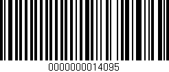 Código de barras (EAN, GTIN, SKU, ISBN): '0000000014095'