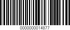 Código de barras (EAN, GTIN, SKU, ISBN): '0000000014877'