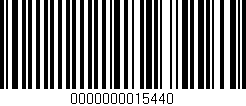 Código de barras (EAN, GTIN, SKU, ISBN): '0000000015440'
