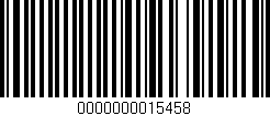 Código de barras (EAN, GTIN, SKU, ISBN): '0000000015458'