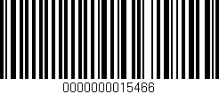 Código de barras (EAN, GTIN, SKU, ISBN): '0000000015466'