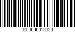 Código de barras (EAN, GTIN, SKU, ISBN): '0000000018333'
