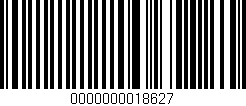 Código de barras (EAN, GTIN, SKU, ISBN): '0000000018627'