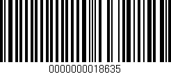 Código de barras (EAN, GTIN, SKU, ISBN): '0000000018635'