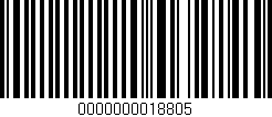 Código de barras (EAN, GTIN, SKU, ISBN): '0000000018805'