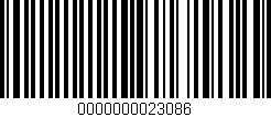 Código de barras (EAN, GTIN, SKU, ISBN): '0000000023086'