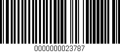 Código de barras (EAN, GTIN, SKU, ISBN): '0000000023787'