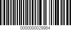 Código de barras (EAN, GTIN, SKU, ISBN): '0000000029964'