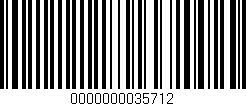 Código de barras (EAN, GTIN, SKU, ISBN): '0000000035712'