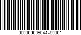 Código de barras (EAN, GTIN, SKU, ISBN): '000000005044499001'