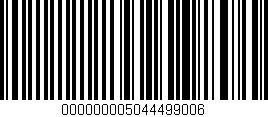 Código de barras (EAN, GTIN, SKU, ISBN): '000000005044499006'