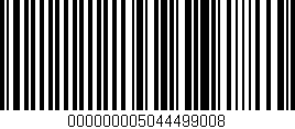Código de barras (EAN, GTIN, SKU, ISBN): '000000005044499008'
