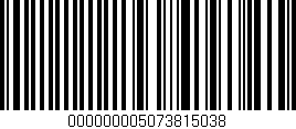 Código de barras (EAN, GTIN, SKU, ISBN): '000000005073815038'