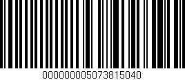 Código de barras (EAN, GTIN, SKU, ISBN): '000000005073815040'