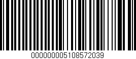 Código de barras (EAN, GTIN, SKU, ISBN): '000000005108572039'