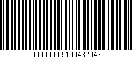 Código de barras (EAN, GTIN, SKU, ISBN): '000000005109432042'