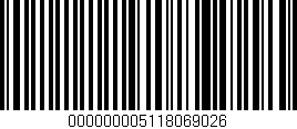 Código de barras (EAN, GTIN, SKU, ISBN): '000000005118069026'