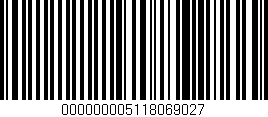 Código de barras (EAN, GTIN, SKU, ISBN): '000000005118069027'
