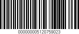Código de barras (EAN, GTIN, SKU, ISBN): '000000005120759023'