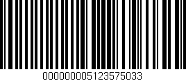 Código de barras (EAN, GTIN, SKU, ISBN): '000000005123575033'