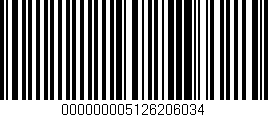 Código de barras (EAN, GTIN, SKU, ISBN): '000000005126206034'