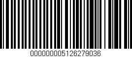 Código de barras (EAN, GTIN, SKU, ISBN): '000000005126279036'