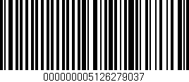 Código de barras (EAN, GTIN, SKU, ISBN): '000000005126279037'