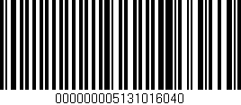 Código de barras (EAN, GTIN, SKU, ISBN): '000000005131016040'