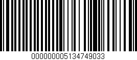 Código de barras (EAN, GTIN, SKU, ISBN): '000000005134749033'