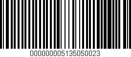 Código de barras (EAN, GTIN, SKU, ISBN): '000000005135050023'