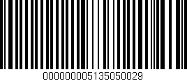 Código de barras (EAN, GTIN, SKU, ISBN): '000000005135050029'