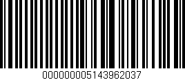 Código de barras (EAN, GTIN, SKU, ISBN): '000000005143962037'
