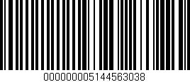Código de barras (EAN, GTIN, SKU, ISBN): '000000005144563038'