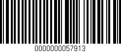 Código de barras (EAN, GTIN, SKU, ISBN): '0000000057913'